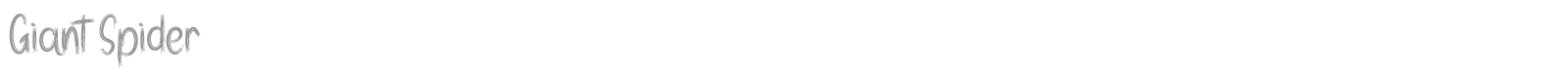 Giant Spider font preview